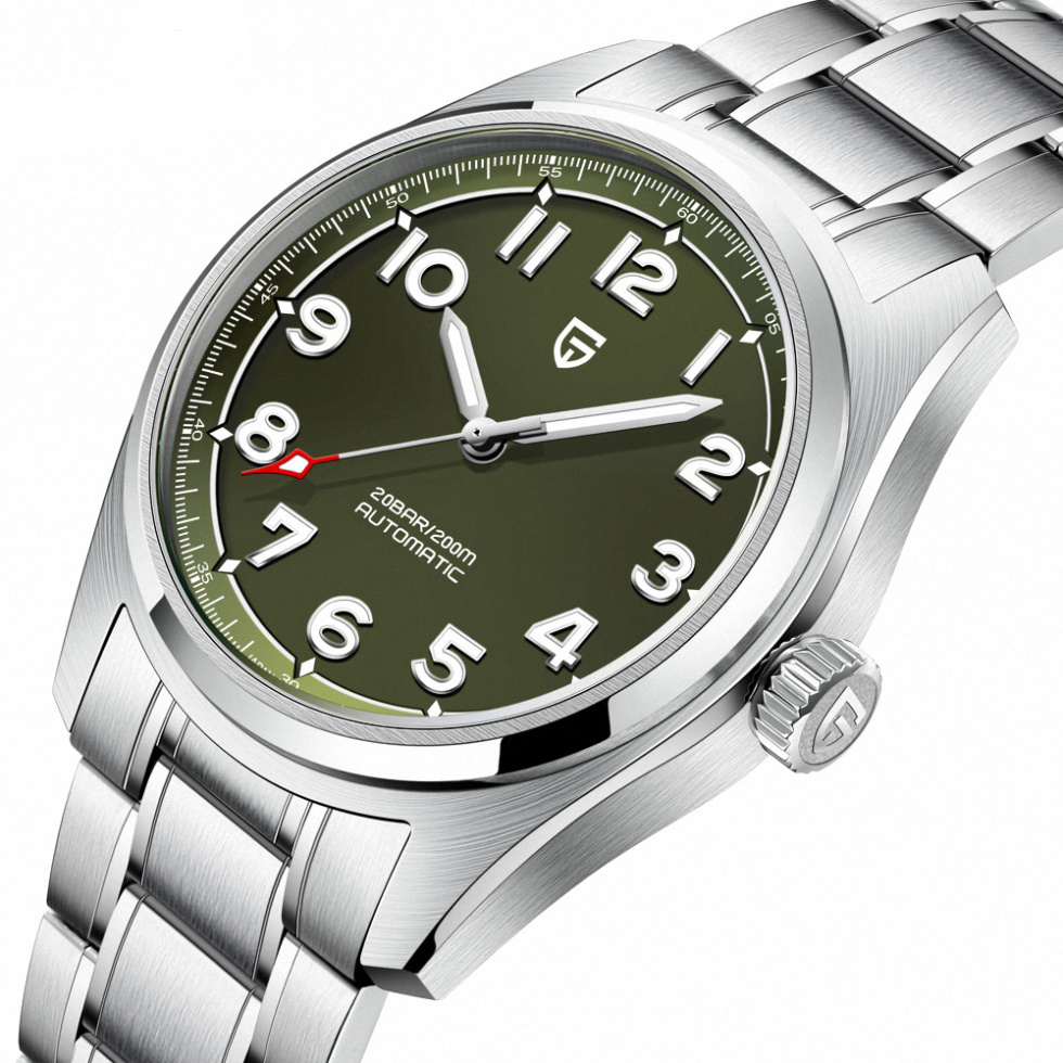 large Годинник чоловічий Pagani Design PD-1717 Silver-Green 0